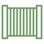 Aluminum Fencing Icon